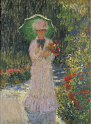 Camille à l’ombrelle verte, 1876, de Pierre-Auguste Renoir