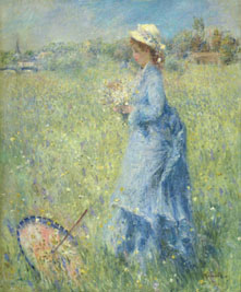 Femme cueillant des Fleurs, de Pierre-Auguste Renoir, de hacia 1874, que Dickinson ofrecerá en TEFAF por 15 millones de euros