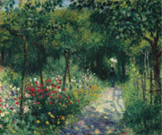 Femmes dans un jardín, 1873, de Renoir, subastado varias veces