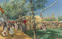 De Manuel García y Rodríguez, una soberbia Feria de Sevilla, 1906, por 40.000 euros en Arte. Información y Gestión