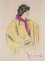 Retrato de mujer, de Ramón Casas; vendido por 11.476 euros, en Piasa