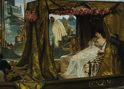 The meeting of Antony and Cleopatra, pintada en 1883 por Sir Lawrence Alma-Tadema, alcanzó en Sotheby's Nueva York los 29.202.500 dólares