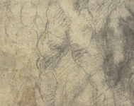Reverso del dibujo de la Batalla de Cascina, de Michelangelo Buonarroti. Christie's