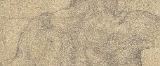 Detalle del dibujo para la Batalla de Cascina, de Miguel Ángel