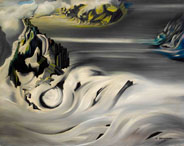 Paisaje cosmic, 1938-1939, realizado por Óscar Domínguez. Bonhams