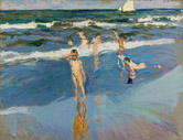 Niños en el mar. Playa de Valencia, 1908, de Joaquín Sorolla, con una estimación entre dos y tres millones de libras, no encontró comprador en Sotheby's