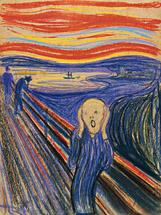 The Scream, 1895, de Edvard Munch. 80 millones de dólares es lo que estima que puede valer Sotheby's Nueva York, que subastará en mayo la pieza