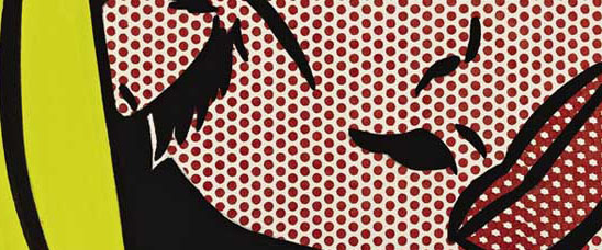 Detalle del Sleeping Girl, una de las mejores obras de Roy Lichtenstein, que ofrecerá a la venta Sotheby's Nueva York en mayo de 2012, con una estimación entre 30 y 40 millones de dólares