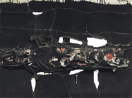 De Manolo Millares, Cuadro 110 (Homúnculo), una arpillera de 1960, se vendió por 169.250 libras en Christie's