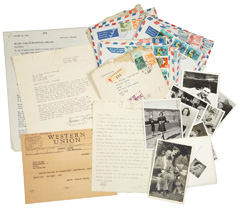 The collection includes a number of unique letters and documents concerning Otto Frank’s attempts to emigrate to the United States with his family before they went into hiding. The Anne Frank House was able to acquire the collection 