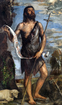 El tardío y espirutal San Juan Bautista de Tiziano, de El Escorial