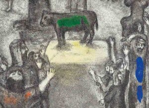 Marc Chagall, The golden calf, 1958, detail