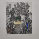 Marc Chagall, The golden calf, 1958, detail 2