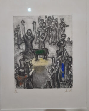 Marc Chagall, The golden calf, 1958, detail 2