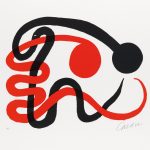Alexander-Calder-Deux-Serpents-noir-et-rouge-1973
