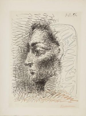 Pablo Picasso, Retrato de Jacqueline, 1956