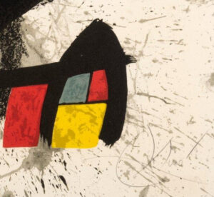 Joan Miro, Barcelona II, Un cami compartit, 1975, signature
