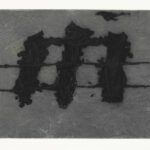 Antoni Tàpies, Trois taches et trois lignes noires, 1972