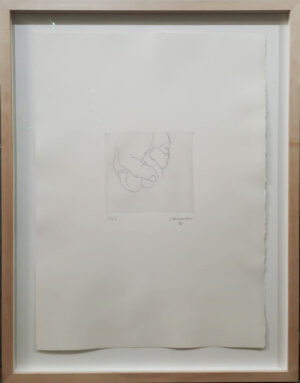 Eduardo Chillida, Esku VI, 1973, framed