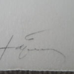 Antoni Tàpies, Z, 1981, signature