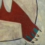 Óscar Domínguez, Autorretrato, 1948, detail 3, signature and date