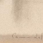 Detalle de la firma de Carmen Laffón