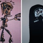 De Antonio Saura, cromolitografías tituladas Retrato de Felipe II, Crucifixión, Doña Jerónima de la Fuente y El perro de Goya, de 1991, procedentes de la colección El Museo del Prado visto por doce artistas contemporáneos