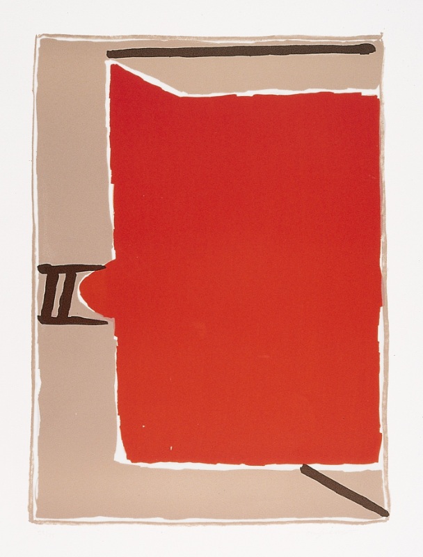 José Guerrero, El color de la poesía, Sin título [Correspondiendo. Jorge Guillén], 1975