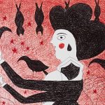 Antonio Ballester Moreno, Pareja con pájaros, 2008, detalle 1