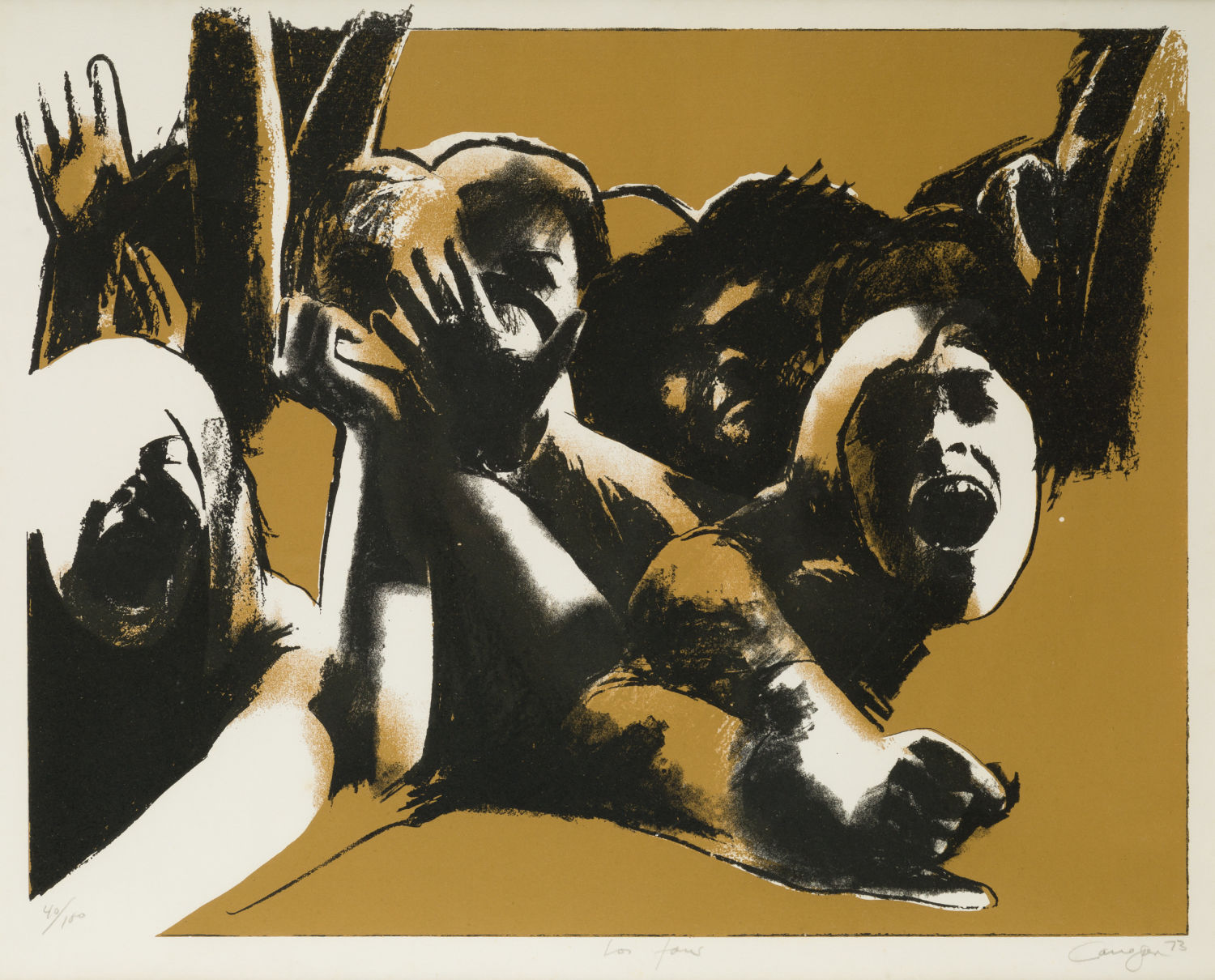 Rafael Canogar, Los fans, 1973 Rafael Canogar, Los fans, 1973